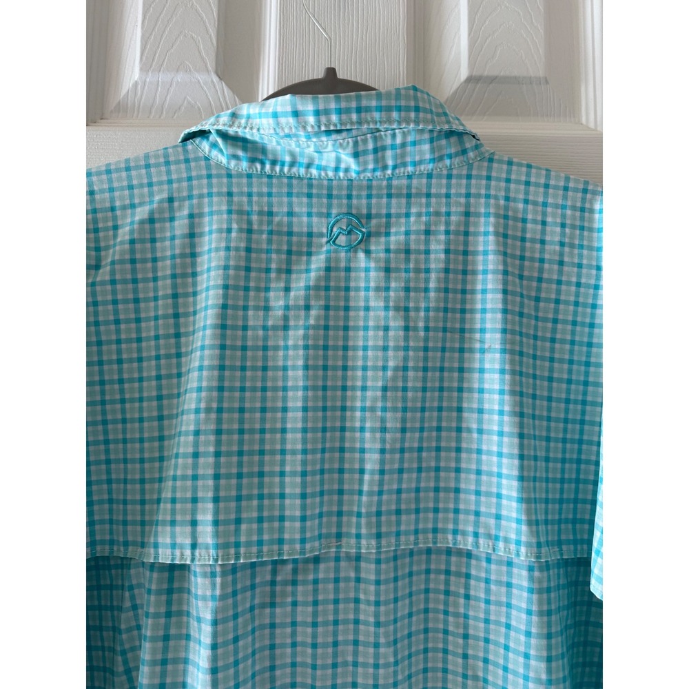 Magellan Outdoors Fish Gear Shirt Men's 4XL Plaid Vented Short Sleeve Fishing - Picture 5 of 6
